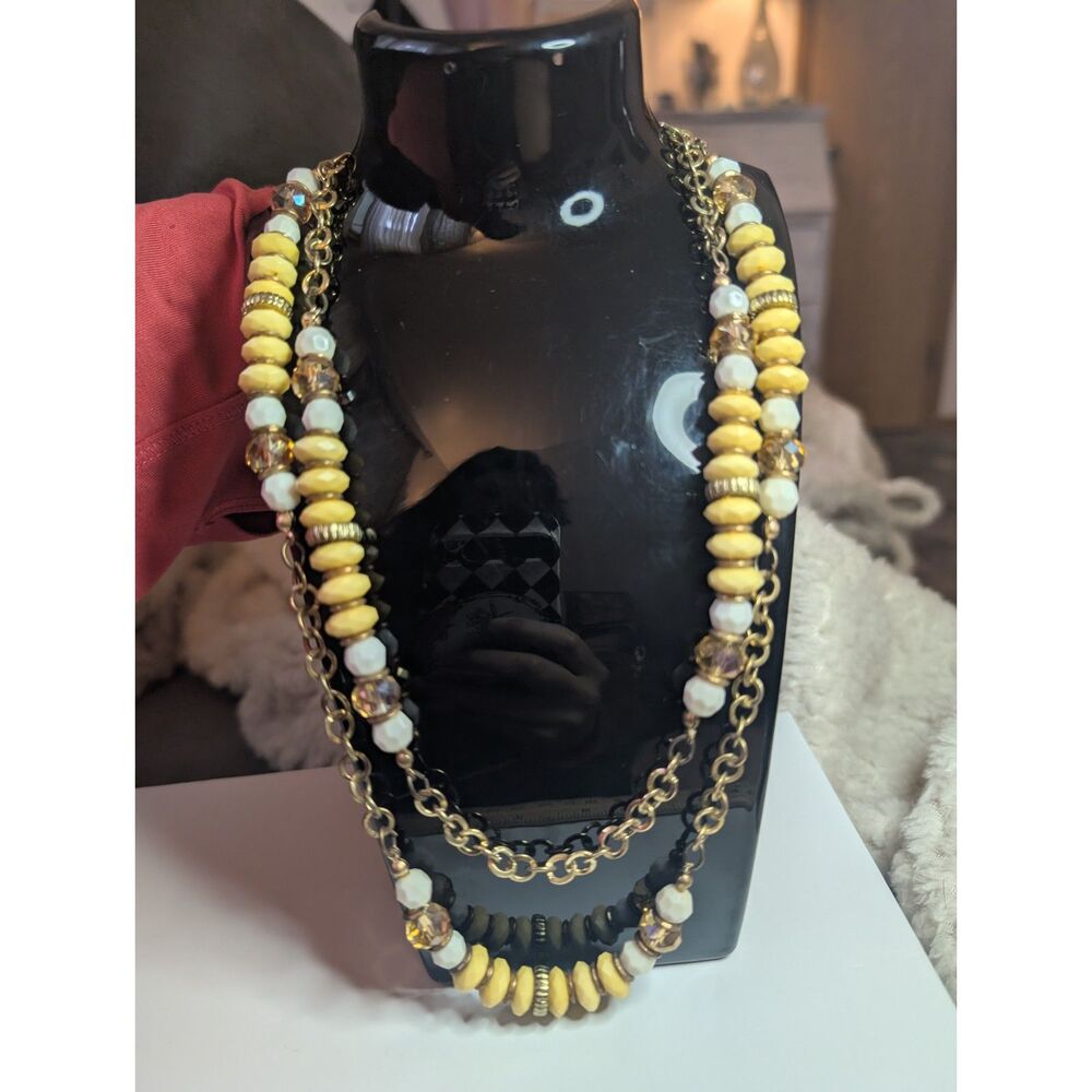 Chico’s Style Convertible 3-in-1 Multi-Strand Statement Necklace